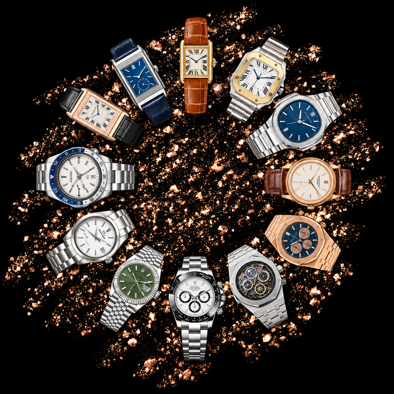 Sélection de montres de grandes maisons horlogères