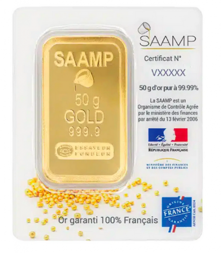 Lingot or 50 g