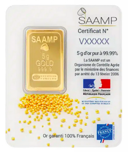 Lingot or 5 g