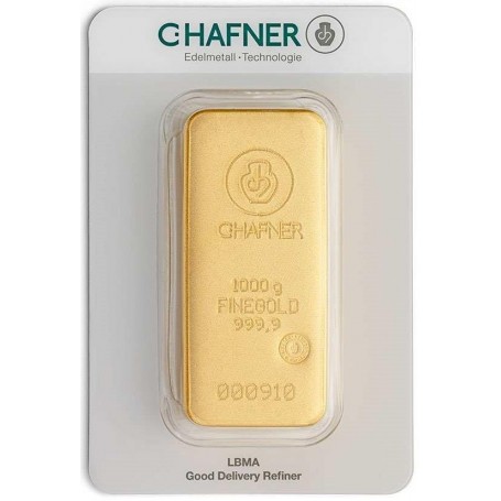 Lingot or 1 kg C. HAFNER — visuel non contractuel