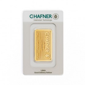 Lingot or 20 g C. HAFNER — visuel non contractuel